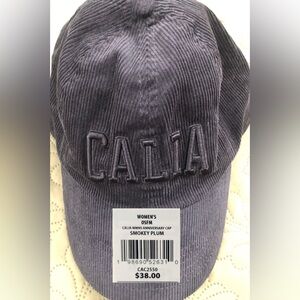 NEW..WOMEN OSFM CALIA ANNIVERSARY CORDUROY FABRIC CAP (SMOKEY PLUM)